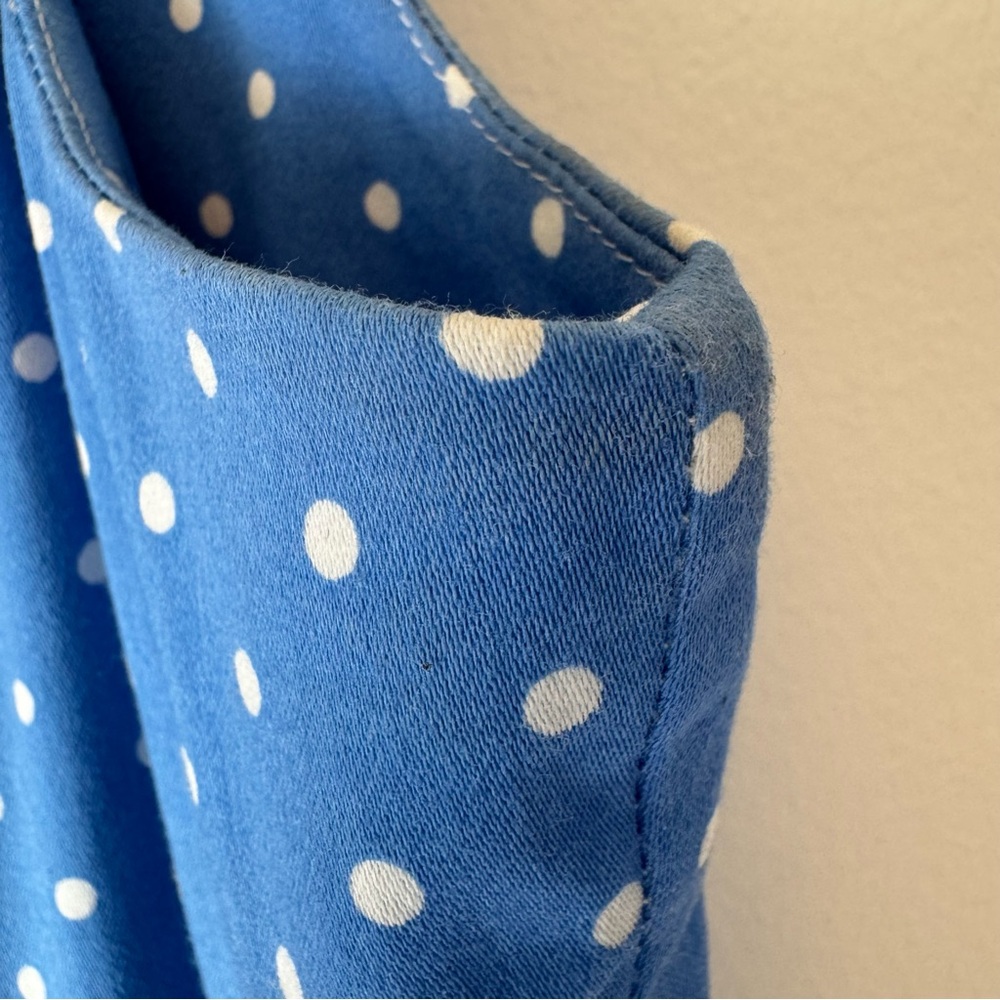 Grace Karin Blue Polka Dot Dress Circle Skirt Wedding Guest Office  Date #0007 - Picture 4 of 15